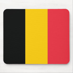 Mousepad with Flag of Belgium