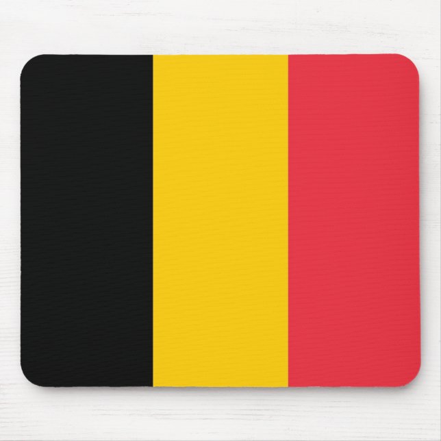 Mousepad with Flag of Belgium (Front)