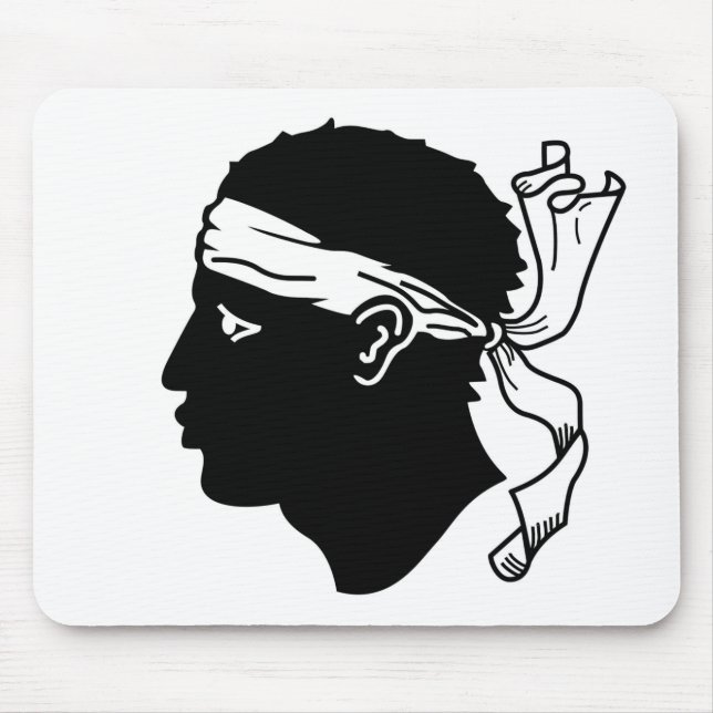 Mousepad with Flag of Corsica, France (Front)