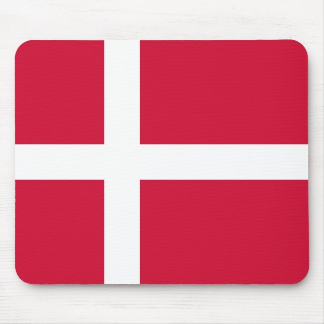 Mousepad with Flag of Denmark (Front)