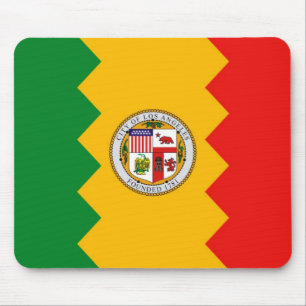 Mousepad with Flag of Los Angeles, California