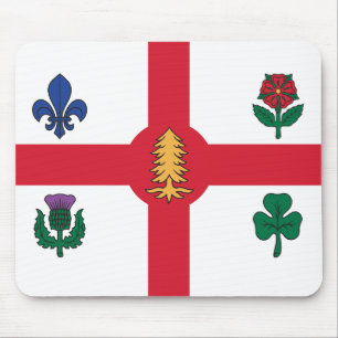 Mousepad with Flag of Montreal, Canada