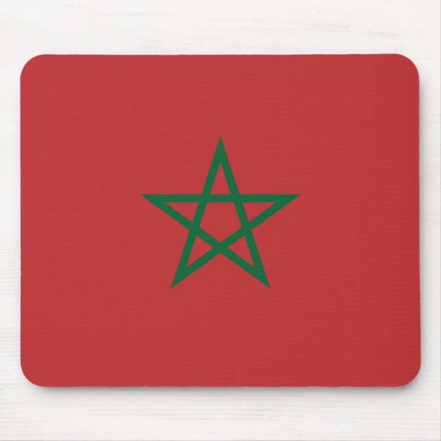 Mousepad with Flag of Morocco (Front)
