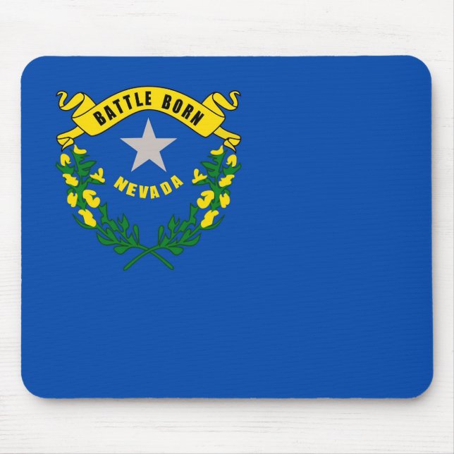 Mousepad with Flag of Nevada State - USA (Front)