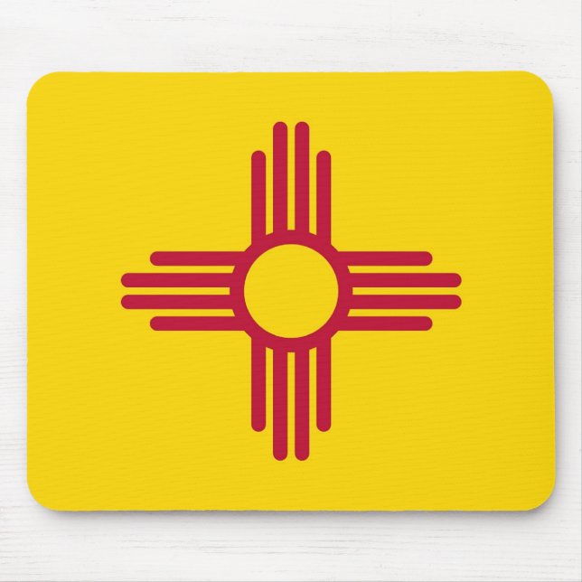 Mousepad with Flag of New Mexico State - USA (Front)
