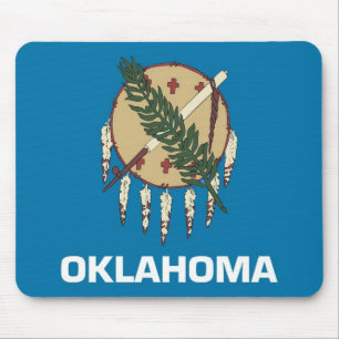 Mousepad with Flag of Oklahoma State - USA