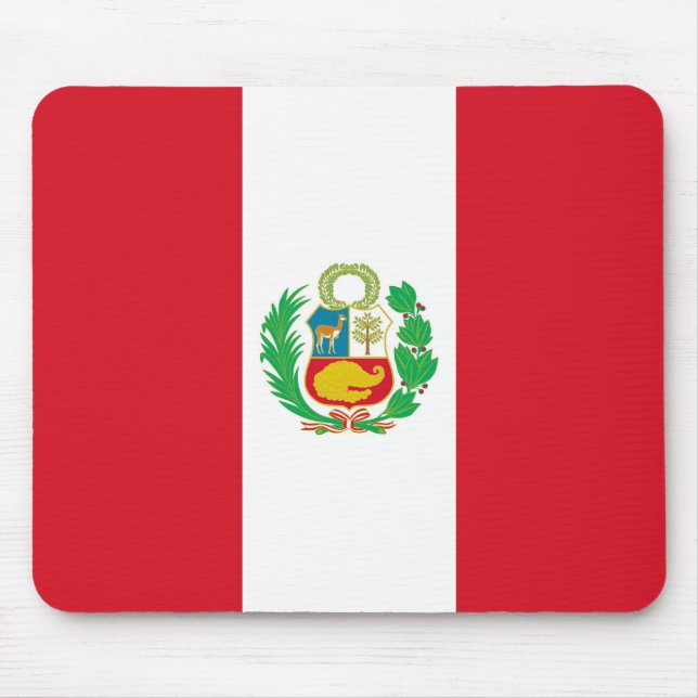 Mousepad with Flag of Peru (Front)