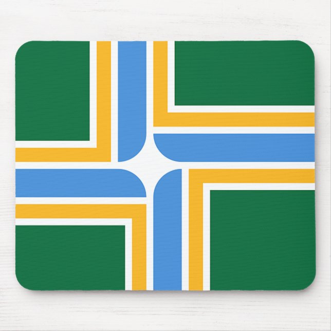 Mousepad with Flag of Portland, Oregon (Front)