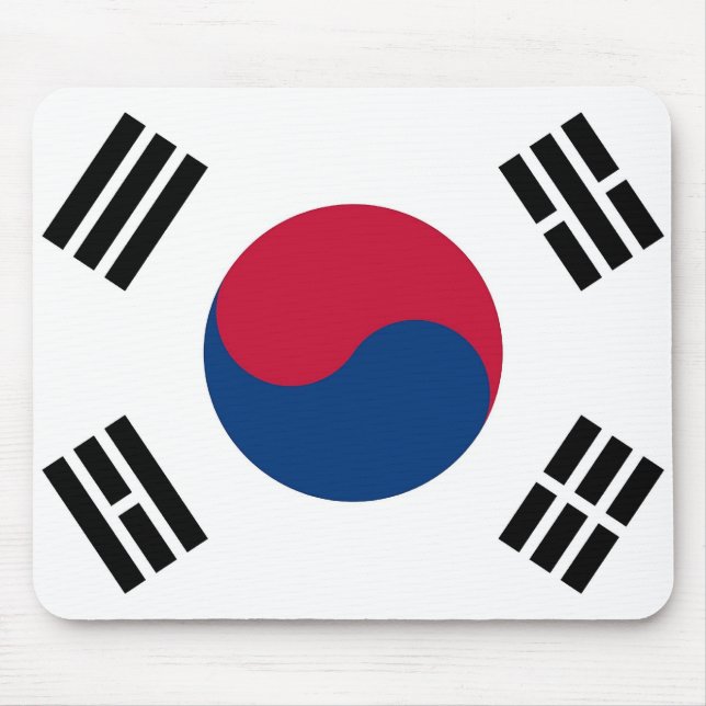 Mousepad with Flag of South Korea (Front)