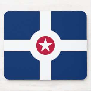 Mousepad with Flag of the Indianapolis, USA
