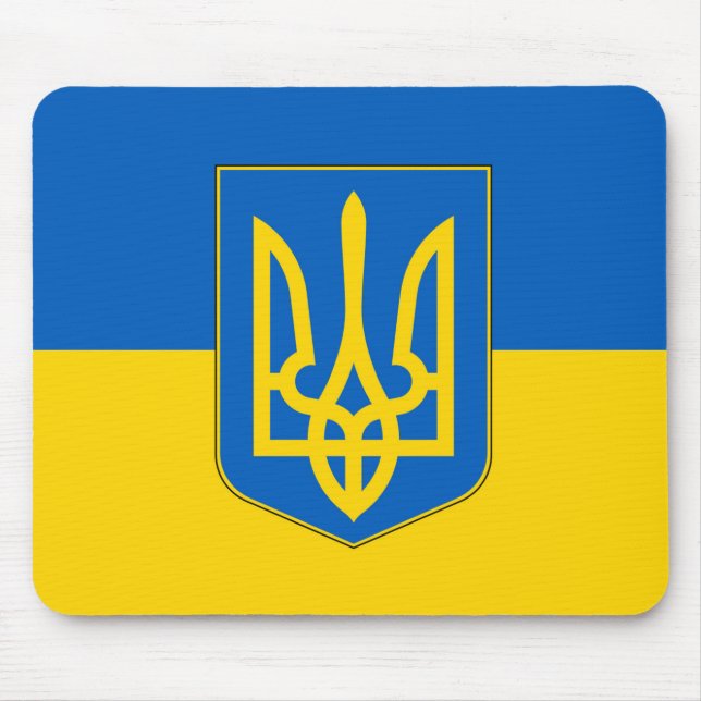 Mousepad with Flag of Ukraine (Front)