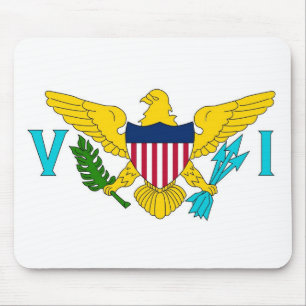 Mousepad with Flag of Virgin Islands - USA
