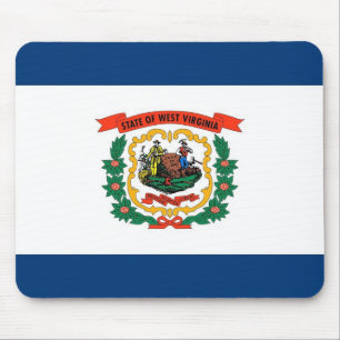 Mousepad with Flag of West Virginia State - USA