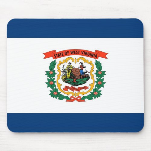 Mousepad with Flag of West Virginia State _ USA