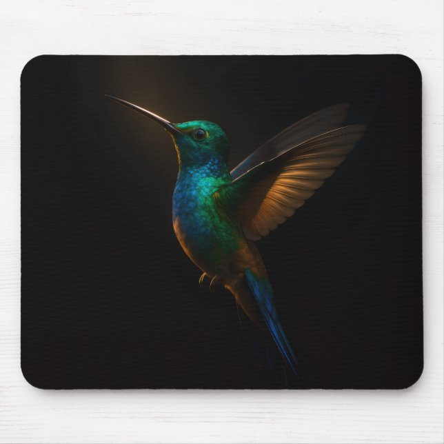 Mousepad with Flying Hummingbird (Front)