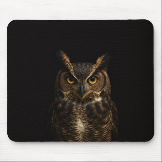 Mousepad with Golden Eye Owl