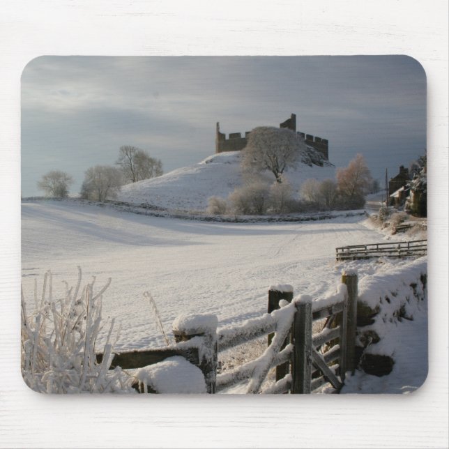 Mousepad with Hume Castle in winter (Front)