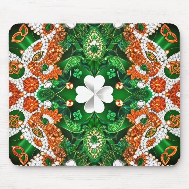 Mousepad with Ireland Colors Design (Front)