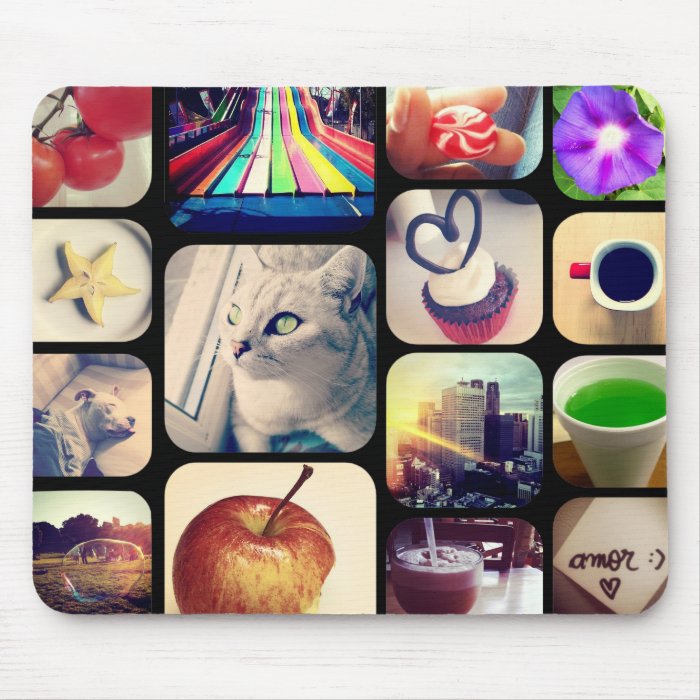 Mousepad with its photos of the Instagram creates Zazzle