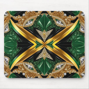 Mousepad with Jamaican Colors Design