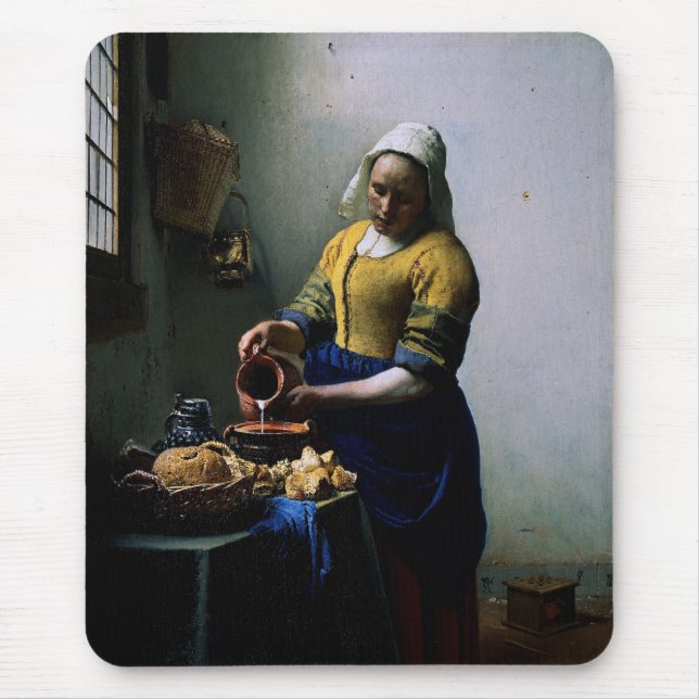 Mousepad With Johannes Vermeer Painting (Front)