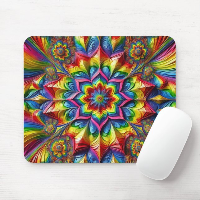 Mousepad with LGBTQ Colors Design (With Mouse)