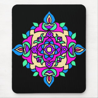 Mousepad with Rangoli Pattern