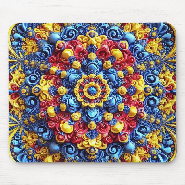 Mousepad with Romanian Colors Design (Front)