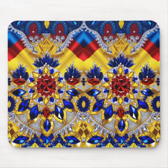 Mousepad with Romanian Colors Design (Front)
