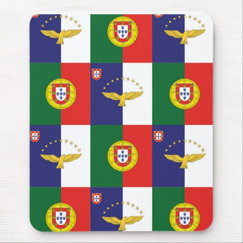 Mousepad With the flags of Portugal and Azores
