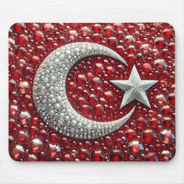 Mousepad with Turkish Colors Design (Front)