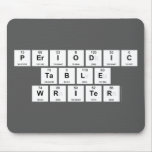 Periodic
 Table
 Writer  Mousepads