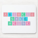 Periodic
 Table
 Writer  Mousepads