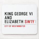 king george vi and elizabeth  Mousepads
