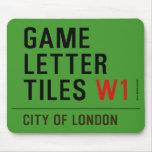 Game Letter Tiles  Mousepads
