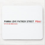 panna love patrick street   Mousepads