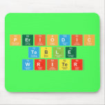Periodic
 Table
 Writer  Mousepads
