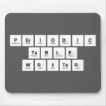 Periodic
 Table
 Writer  Mousepads