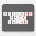 Periodic
 Table
 Writer  Mousepads