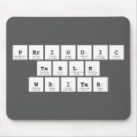 Periodic
 Table
 Writer  Mousepads