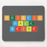 Periodic
 Table
 Writer  Mousepads