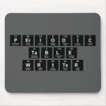Periodic
 Table
 Writer  Mousepads