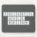 Periodic
 Table
 Writer  Mousepads