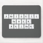 Periodic
 Table
 Writer  Mousepads