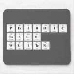 Periodic
 Table
 Writer  Mousepads