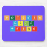 Periodic
 Table
 Writer  Mousepads