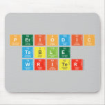 Periodic
 Table
 Writer  Mousepads