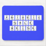 Periodic
 Table
 Writer  Mousepads