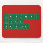 Periodic
 Table
 Writer  Mousepads