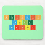 Periodic
 Table
 Writer  Mousepads